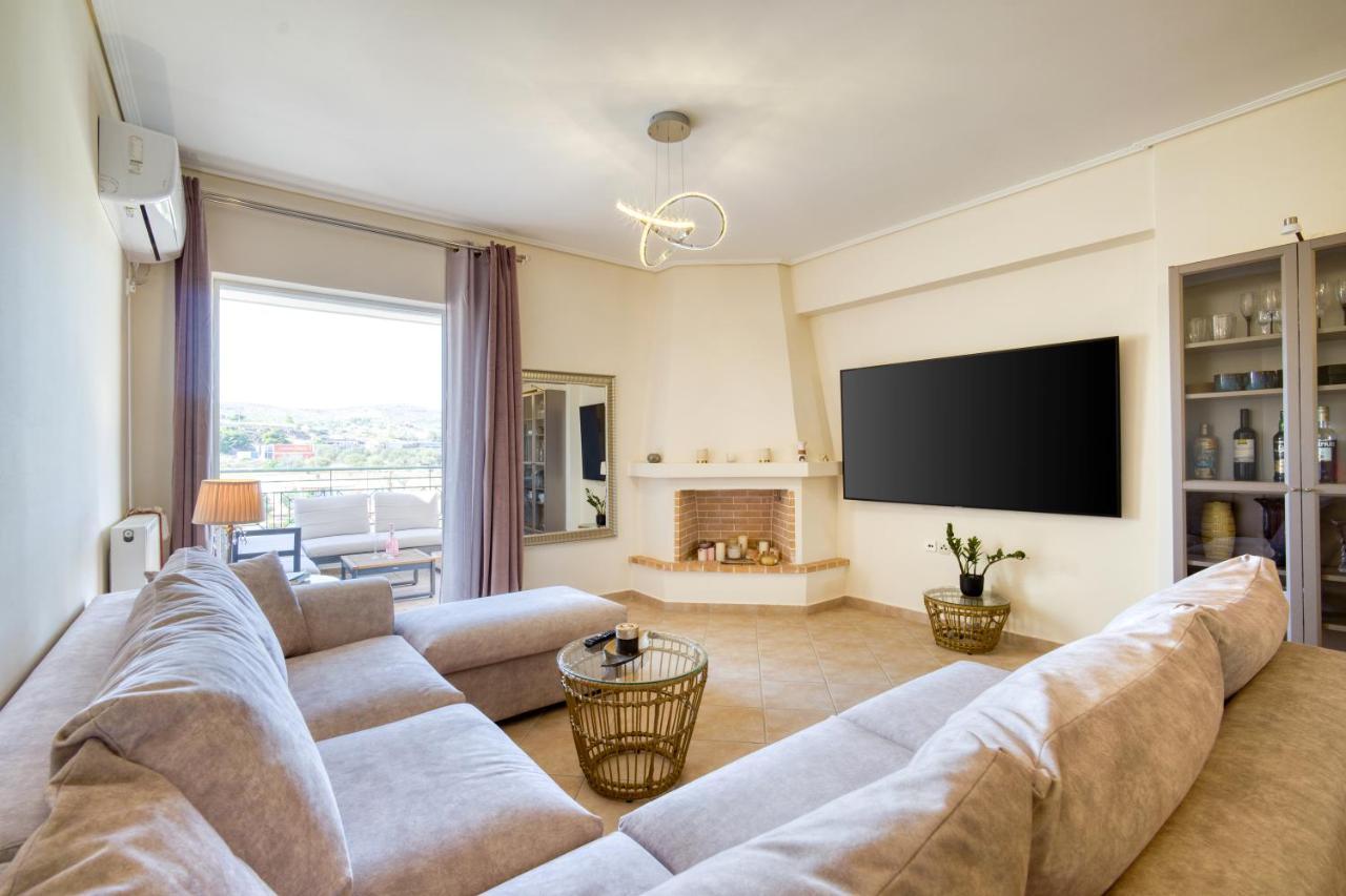 Sea & Mountain Apartment Close To Port And City Lávrion Exteriér fotografie
